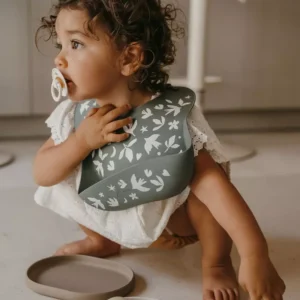 Carousel bavoir silicone bébé repas