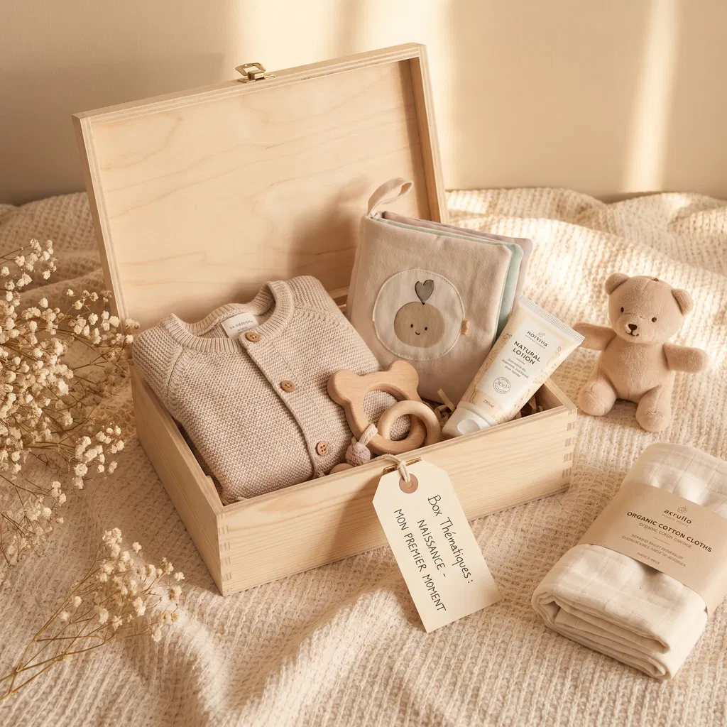 Kits et box bébé thématiques, abonnement mensuel Les Zéro Trois